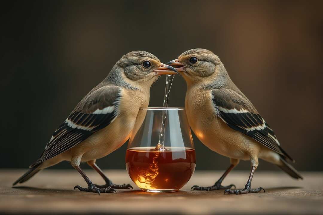 can birds drink alcohol